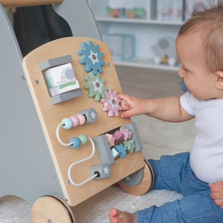 Chariot d'activité Beige, rose, gris+Gris 12 - vertbaudet enfant 