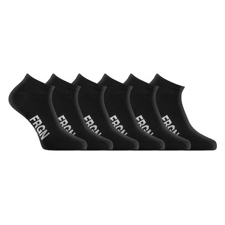 Lot de 6 paires de chaussettes tiges courtes junior freegun noir Blanc/noir 1 - vertbaudet enfant 
