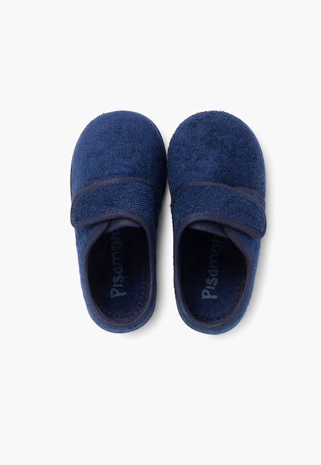 Chaussons enfant à scratch Bleu marine+Rose+Rouge+Taupe 5 - vertbaudet enfant 