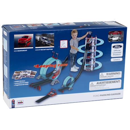Circuit Ford garage 6 niveaux avec looping Multicolore 2 - vertbaudet enfant 