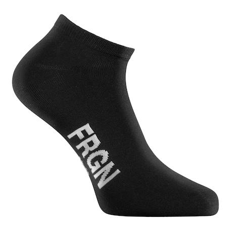 Lot de 6 paires de chaussettes tiges courtes junior freegun noir Blanc/noir 2 - vertbaudet enfant 