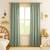 Rideaux en gaze de coton bio vert Fraise+Rose+Vert 18 - vertbaudet enfant 
