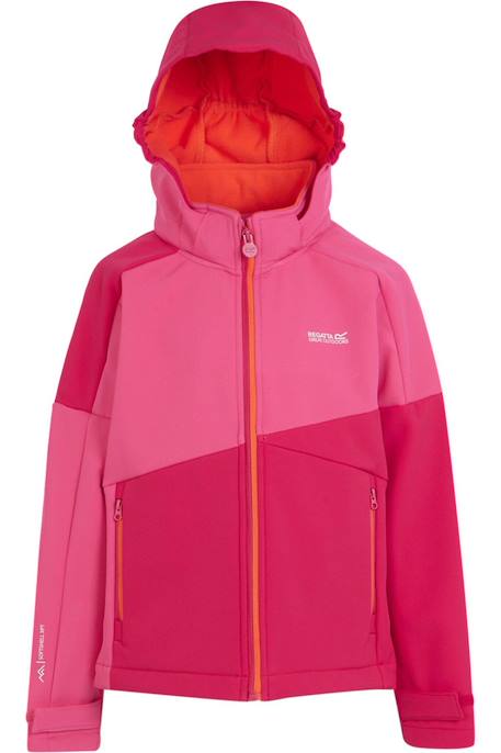Veste softshell acidity  vii Flamant rose / rose fluo 1 - vertbaudet enfant 