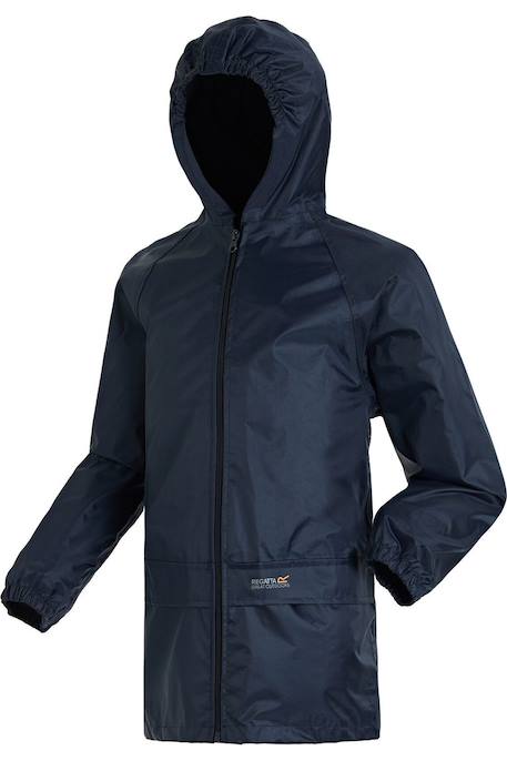 Manteau imperméable polyester stormbreak Bleu marine+Noir 4 - vertbaudet enfant 