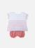 Robe et bloomer Blanc/rose rayé pétunia 1 - vertbaudet enfant 