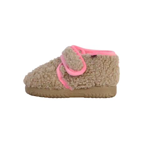 Chaussons  à scratch Beige+Mostaza+Rosa 2 - vertbaudet enfant 