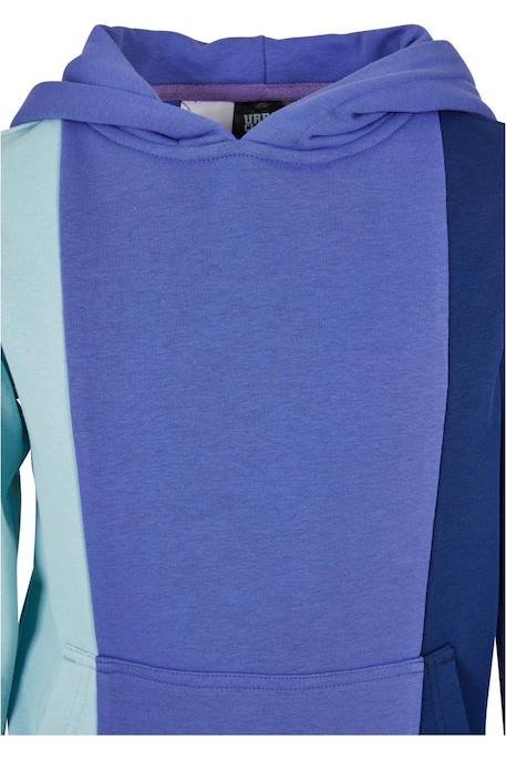 Sweat à capuche coton Bleu océan / bleu barbeau / bleu 4 - vertbaudet enfant 