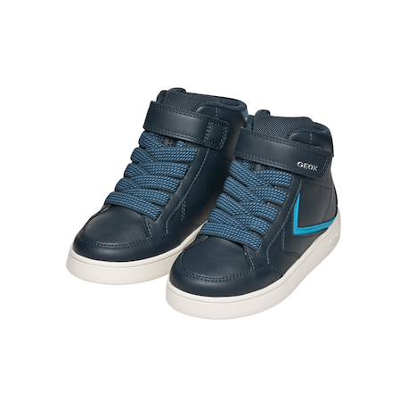 Baskets montantes à scratch Marine bleu clair 3 - vertbaudet enfant 