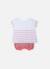 Robe et bloomer Blanc/rose rayé pétunia 2 - vertbaudet enfant 