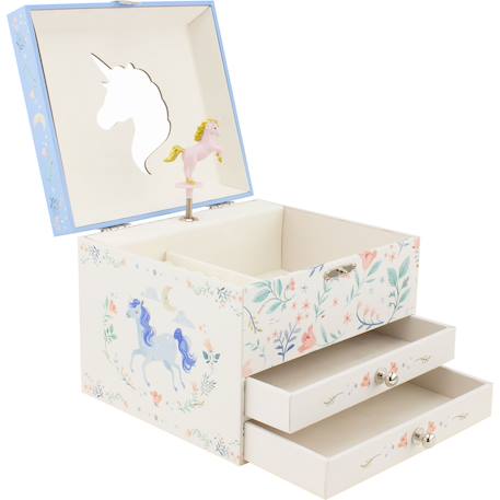 Coffre à bijoux musical licorne Blanc 2 - vertbaudet enfant 