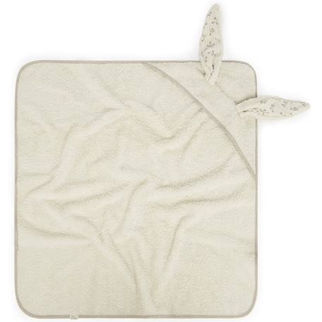 Cape de bain bunny olive bloom (75 x 75 cm) Ecru, vert 1 - vertbaudet enfant 