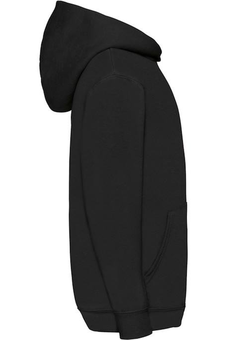 Sweat à capuche coton Blanc+Bleu marine sombre+Bleu roi+Gris chiné+Noir+Rouge 15 - vertbaudet enfant 