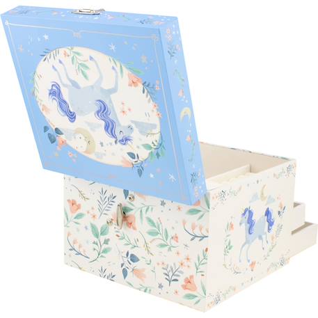 Coffre à bijoux musical licorne Blanc 6 - vertbaudet enfant 