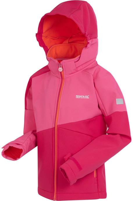 Veste softshell acidity  vii Flamant rose / rose fluo 3 - vertbaudet enfant 