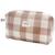 Trousse de toilette camilla vichy caramel Ecru, marron 1 - vertbaudet enfant 
