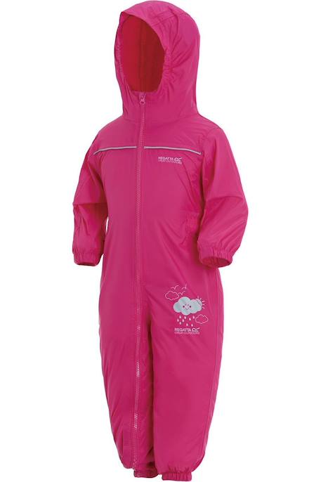 Combinaison imperméable bébé  puddle iv Bleu marine+Rose 7 - vertbaudet enfant 