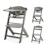 Chaise Haute Évolutive Kinderkraft ENOCK 2 en 1 avec Assise Réglable, Repose-Pieds Ajustable et Bois de Hêtre Massif Beige+Blanc+Blanc/bois+Bleu marine+Bois naturel+Gris+Gris / bois+Marron+Noir 43 - vertbaudet enfant 