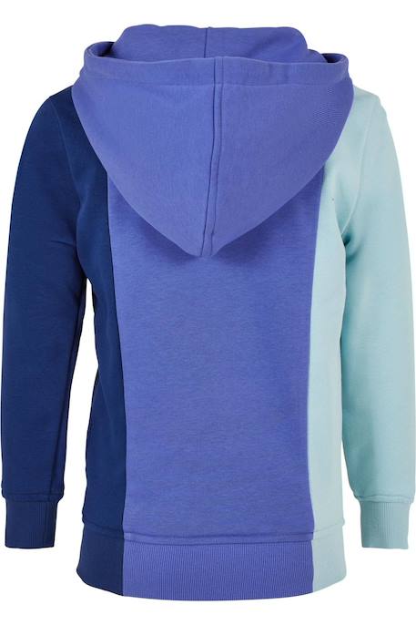 Sweat à capuche coton Bleu océan / bleu barbeau / bleu 2 - vertbaudet enfant 