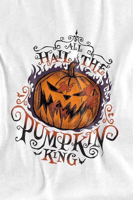 T-shirt coton hail the pumpkin king Blanc 2 - vertbaudet enfant 