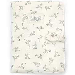 Puériculture-Protège carnet de santé knot olive bloom