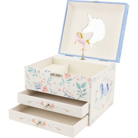 Coffre à bijoux musical licorne Blanc 1 - vertbaudet enfant 