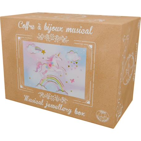 Coffret musical licorne arc-en-ciel Rose 4 - vertbaudet enfant 