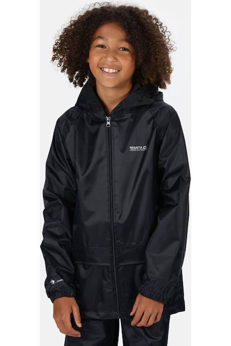 Manteau imperméable polyester stormbreak Bleu marine+Noir 6 - vertbaudet enfant 