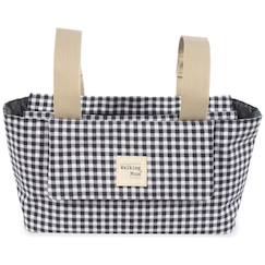 Puériculture-Poussette-Sac à poussette à i love vichy noir
