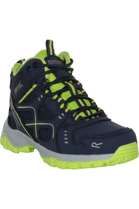Bottines de marche  vendeavour Bleu marine / vert néon+Granite / rose fluo+Noir / gris clair 1 - vertbaudet enfant 
