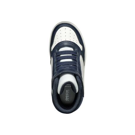 Baskets montantes  à scratch Marine blanc 6 - vertbaudet enfant 