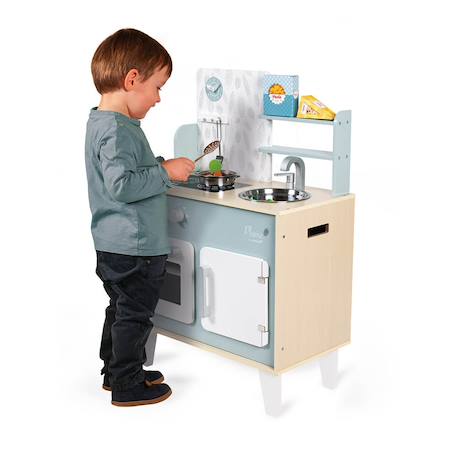 Cuisine en bois plume Bois / gris-bleu 5 - vertbaudet enfant 