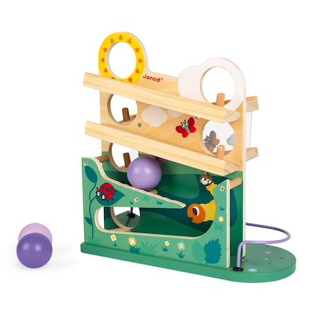 Descendeur chenille en bois Multicolore 5 - vertbaudet enfant 