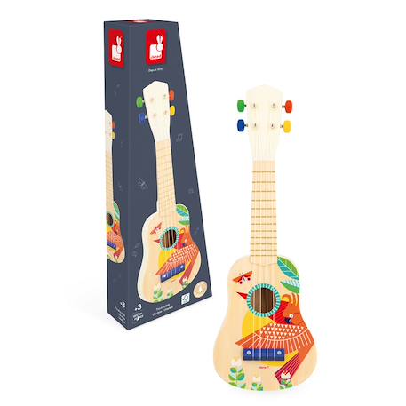 Ukulélé en bois - gioia Multicolore 4 - vertbaudet enfant 