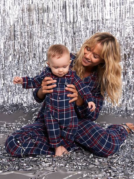 Pyjama bébé noël en flanelle capsule famille bordeaux 1 - vertbaudet enfant 