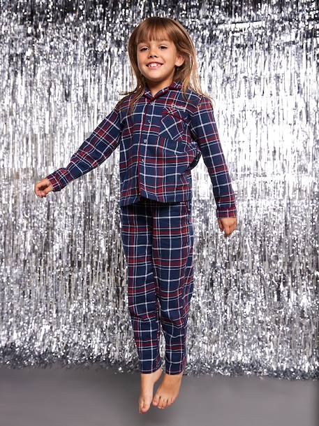 Pyjama mixte flanelle noël capsule famille bordeaux 3 - vertbaudet enfant 