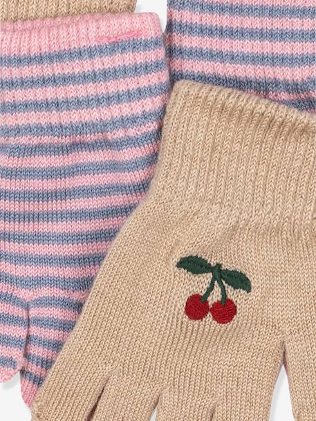 Pack de gants Filla rose 2 - vertbaudet enfant 