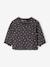 T-shirt forme blouse imprimé fleuri anthracite 1 - vertbaudet enfant 