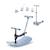 Trottinette évolutive mini micro rock  go  ardoise led Bleu 1 - vertbaudet enfant 