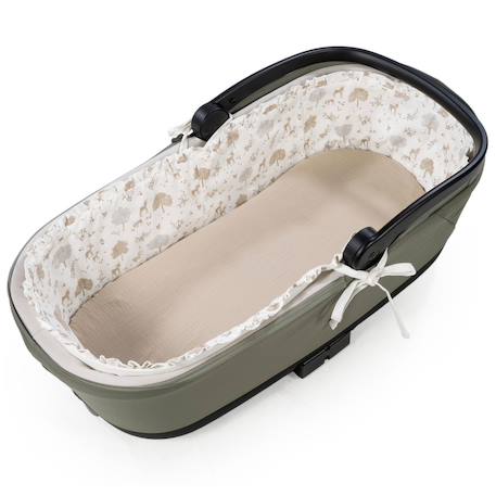 Housse de nacelle avec tiges + drap housse pour nacelle nara Beige 3 - vertbaudet enfant 