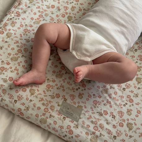 Housse de matelas à langer augusta Rose, marron, écru 2 - vertbaudet enfant 