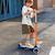 Trottinette enfant maxi micro deluxe pliable néon  led Orange+Rose+Vert 2 - vertbaudet enfant 
