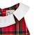 Robe qui tourne  à carreaux tartan   hepburn Rouge vert 4 - vertbaudet enfant 