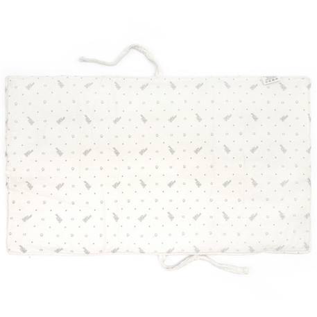 Tapis à langer audrey roseberry canvas Ecru, vert, rose 2 - vertbaudet enfant 