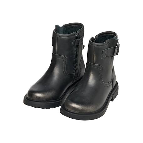Bottines  à brides Gris+Noir 3 - vertbaudet enfant 