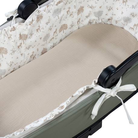 Housse de nacelle avec tiges + drap housse pour nacelle nara Beige 5 - vertbaudet enfant 