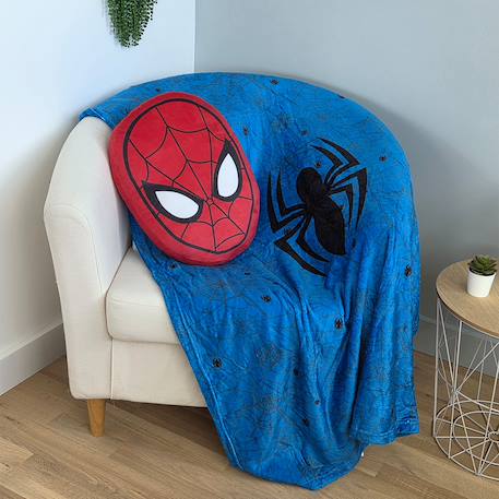 Coussin plaid marvel 2 en 1 spiderman polyester Rouge 2 - vertbaudet enfant 