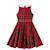 Robe qui tourne  à carreaux tartan   hepburn Rouge vert 5 - vertbaudet enfant 
