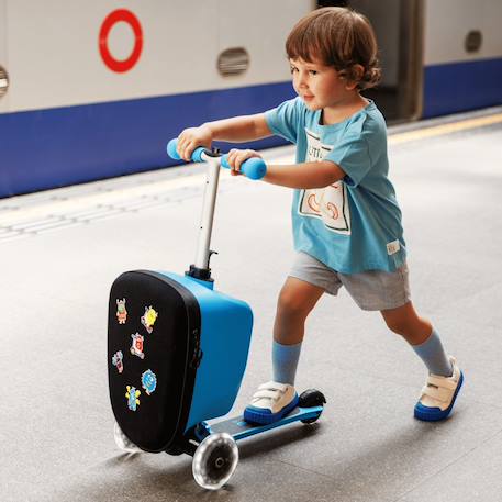 Micro luggage junior patch  play - Bleu 2 - vertbaudet enfant 