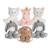 Peluche - les amis floppy licorne - 30 cm Rose 2 - vertbaudet enfant 