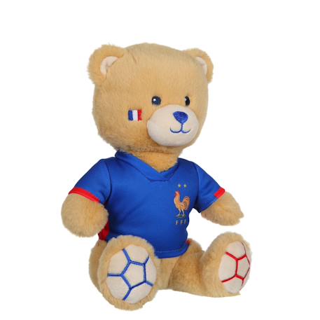 Peluche FFF Equipe de France de football, ours maillot 24 cm Blanc 6 - vertbaudet enfant 